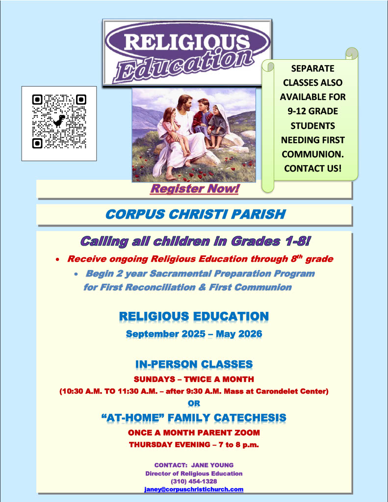 bulletin ad religious education 2025-26